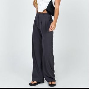 Princess Polly Archer Pants Slate